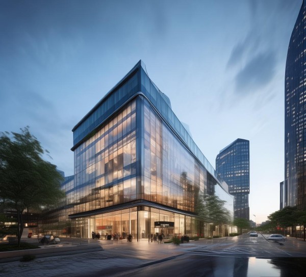 BAZ影城商贸大楼平面设计，现代建筑与商业生态的完美融合